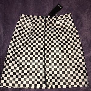 Checkered skirt